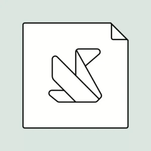 Papieren sticker