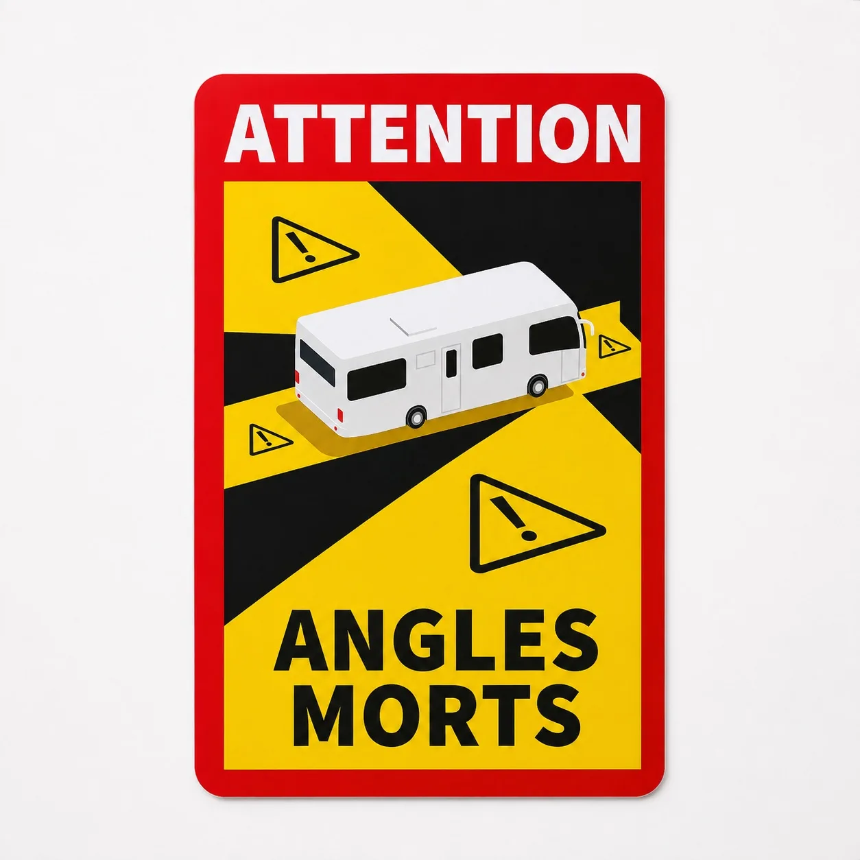 Angle Morts sticker voor campers in Frankrijk